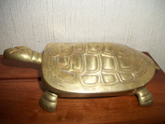 Turtle Ashtray Brass ashtray Vintage brass ashtray
