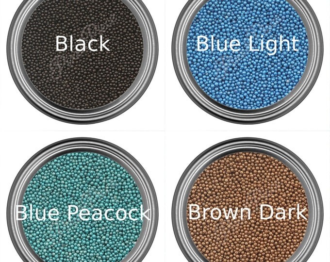 Caviar Beads - Nail Art - 20 Colors - Glass Bottles - Glass & Metallic Caviar - Micro Size Fashion Decor
