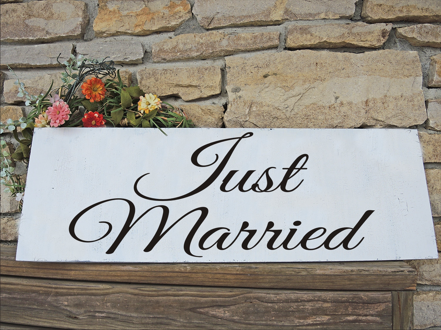 Just Married Wedding Sign STENCIL 5 sizes by SuperiorStencils
