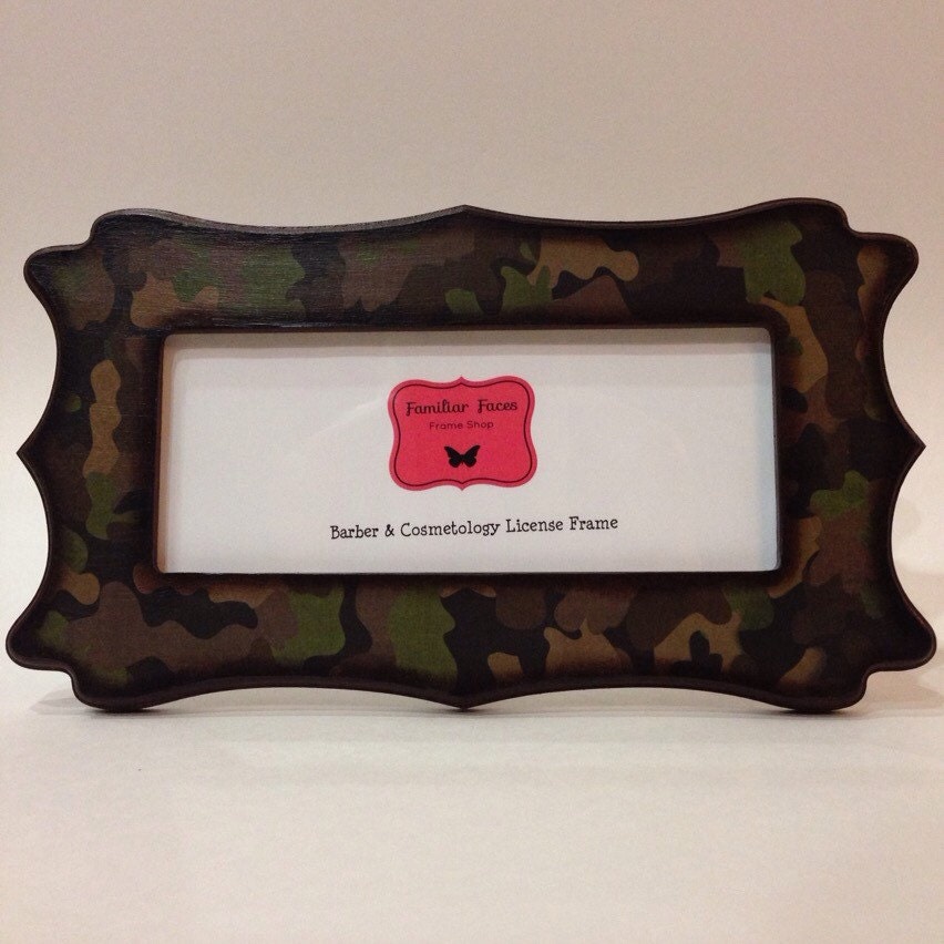 Barber & Cosmetology License Frame by FamiliarFacesFrames on Etsy