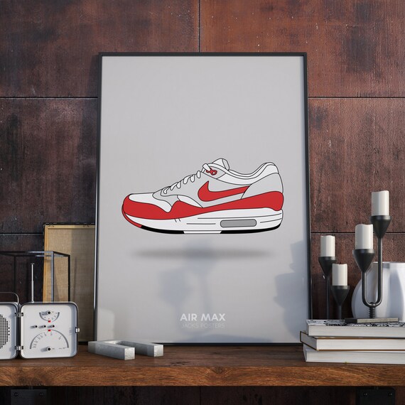 A3 Poster. Nike Air Max Shoes poster.