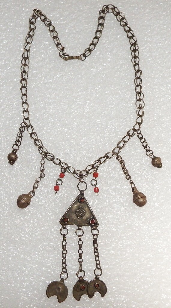 Antique yemen Bedouin woman necklace yemeni arabic jewelry