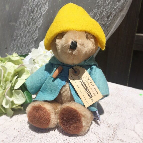 paddington bear stuffed animal vintage