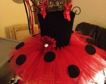 Adult ladybug Tutu Women's Lady Bug Costume Women's