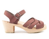 Rio Grande Sandal - Sandals - Mid Heel - Fine Leather - Sandgrens Clogs - Women Trend - Trendy Heels - Swedish Shoes - Fashion Footwear