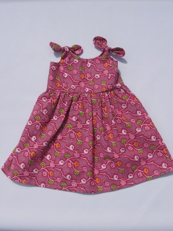 Raspberry Pink Dress 12-18 Month Girls Dress Girls Summer