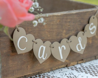 Mini Cards Banner-Cards Banner- Cards Sign- Rustic Wedding- Shabby Chic Wedding- Reception Sign- Cards box