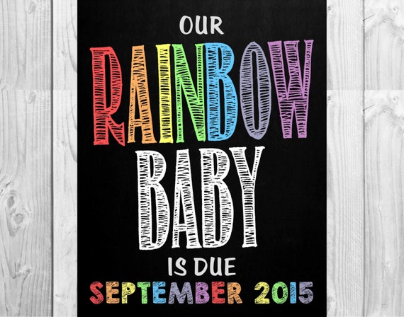 Rainbow Baby Announcement Ideas • Glitter 'N Spice