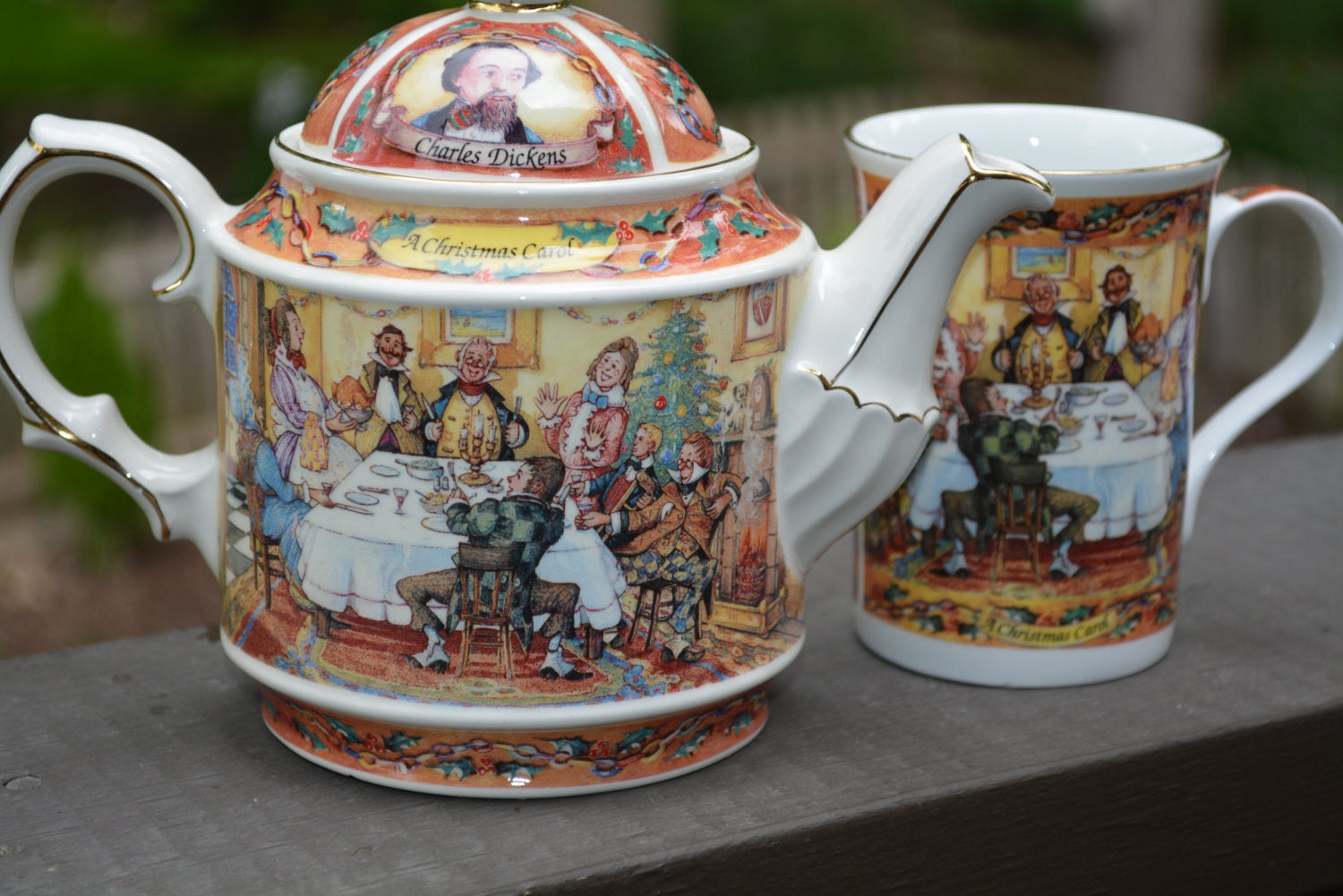 Sadler Teapot A Christmas Carol Charles Dickens Made in