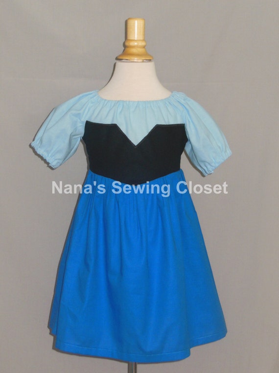 Ariel's Village Dress Disney Inspired by NanasSewingCloset