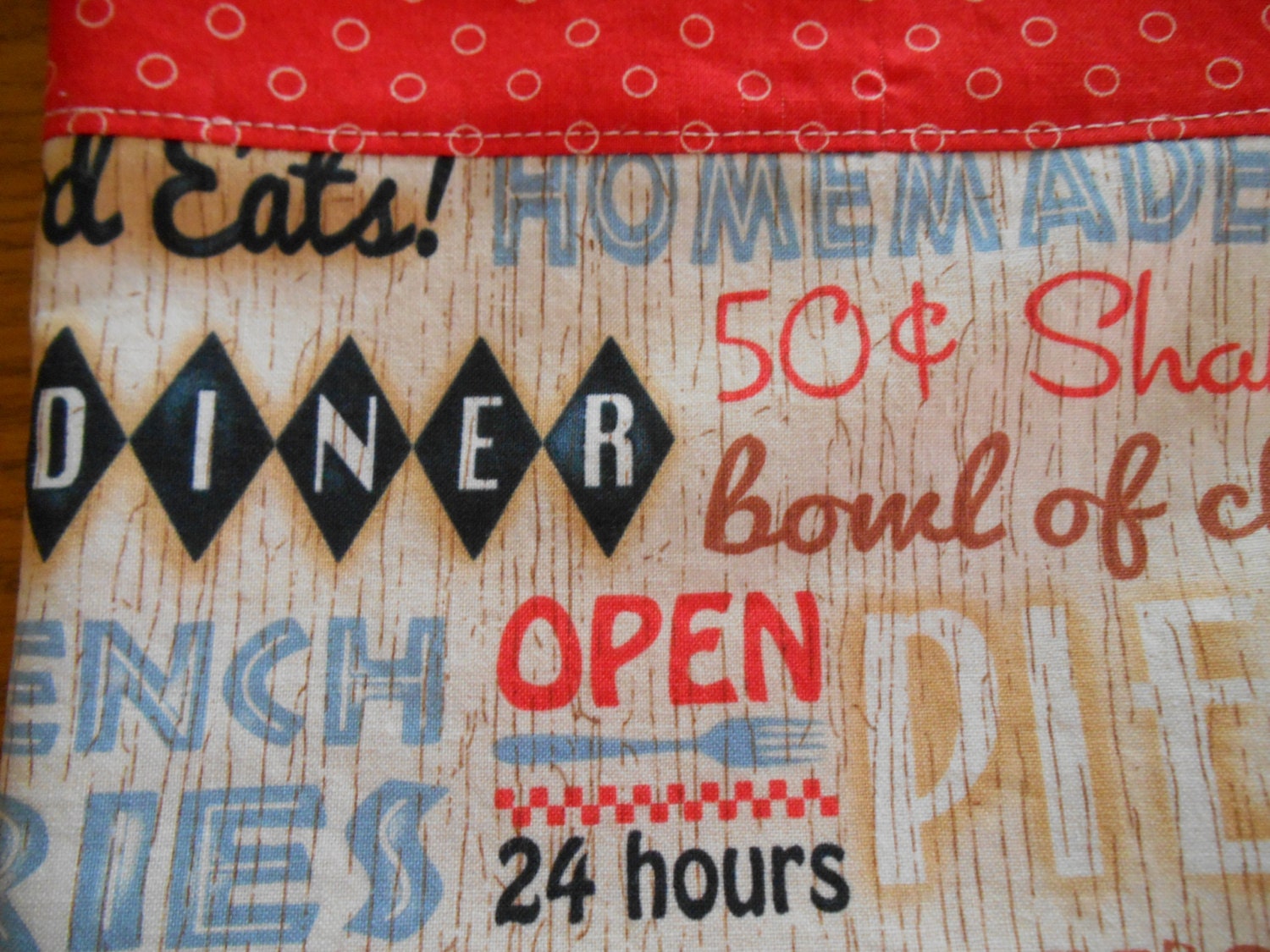 Sale Item Set of 2 Fabric Trimmed Hand Towels with Retro