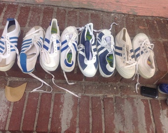 black and white track shoes from the 70's