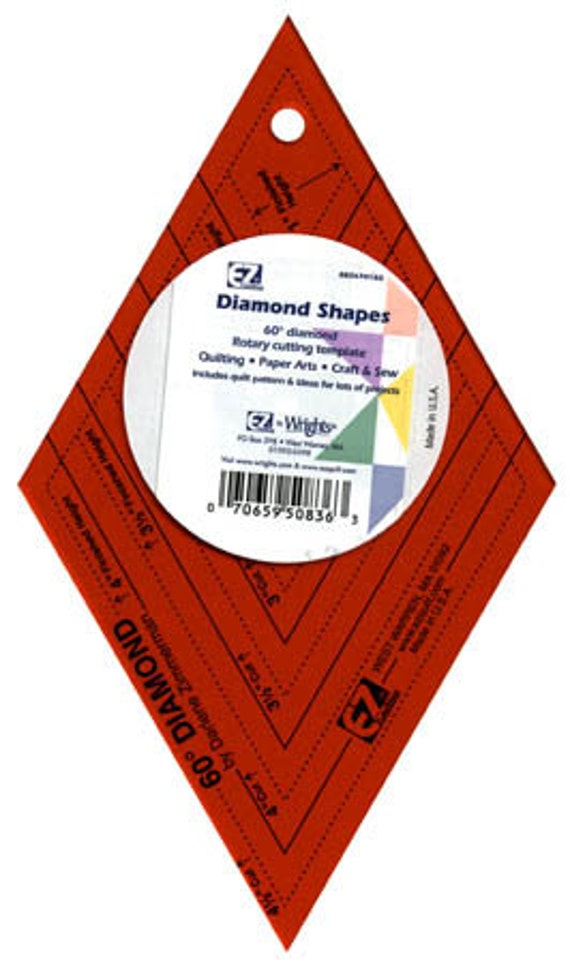 Diamond Shapes Template 60 degree diamond WRI882670182