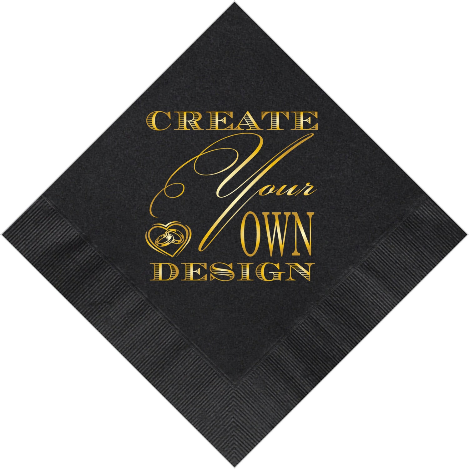 Personalized napkins wedding napkins create design your own