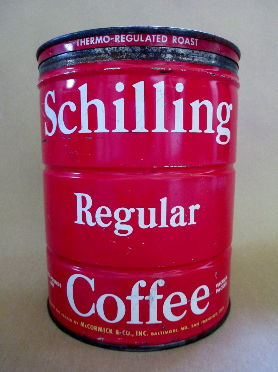 Tin Coffee Tin Vintage Tin Vintage Coffee Tin Vintage Food