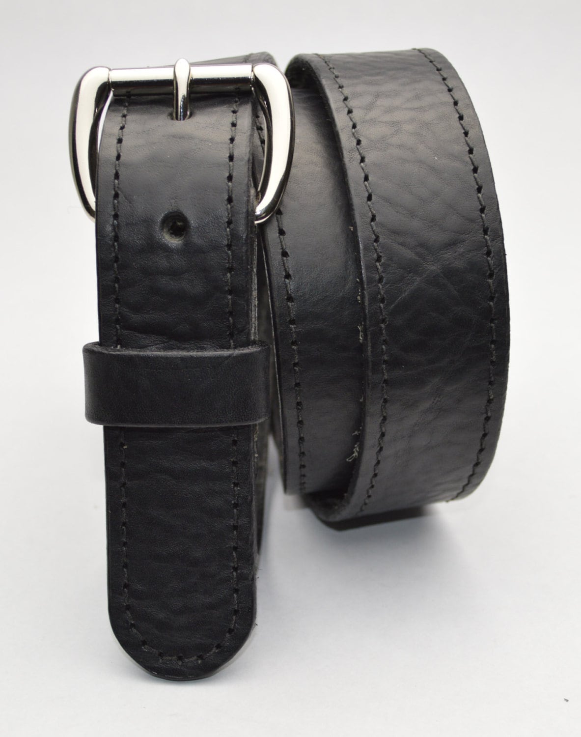 Personalized Men's Leather Belt. 1-1/4 Inch Wide. Includes