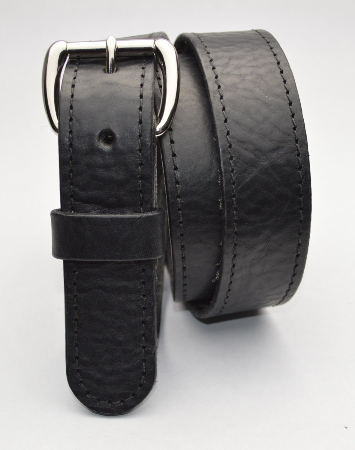 Personalized Men's Leather Belt. 11/4 Inch Wide. Includes