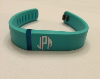 Fitbit Monogram Decal, Fitbit sticker, Small monogram decal
