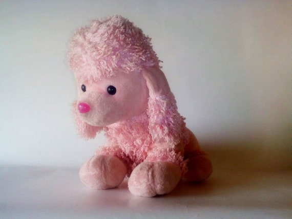 plush pink poodle