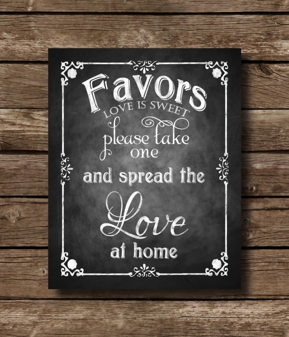 Download Favors please take one and spread the love by SasafrasPrintables