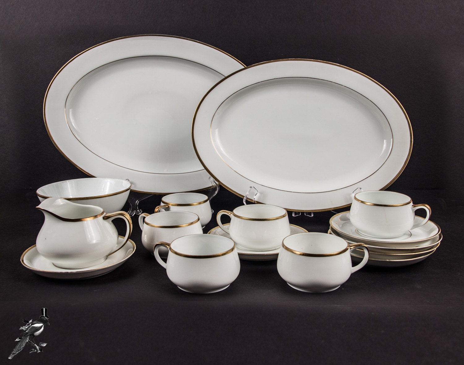 vintage-dinnerware-set-bone-china-gold-trim-by-thecordialmagpie