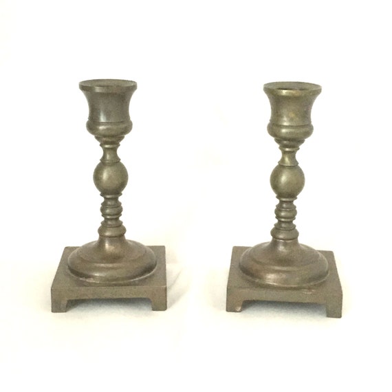 Vintage Brass Candlesticks 9