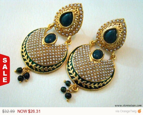 select form spring item value Pearls Earrings Sale Spring Kundan Dangle Handmade with Copper select form spring item value Pearls Earrings Sale Spring Kundan Dangle Handmade with Copper