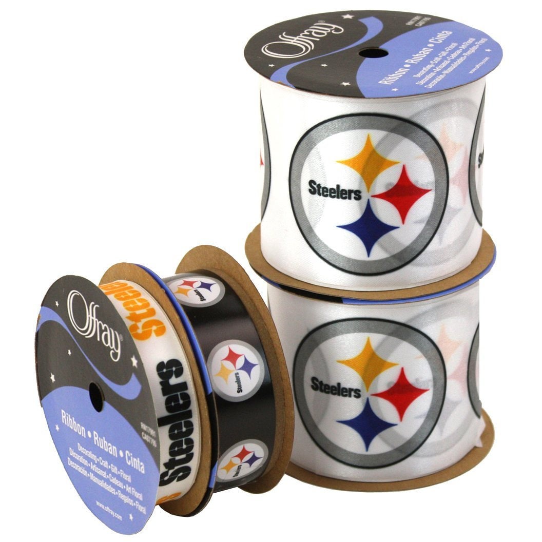 NFL Pittsburgh Steelers Ribbon 4pack of Ribbon Licensed NFL