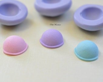 ICE CREAM MOULD 1,5cm flexible silicone 3d Gelato miniature dollhouse charm kawaii polymer clay jewelry soap resin plaster ST179