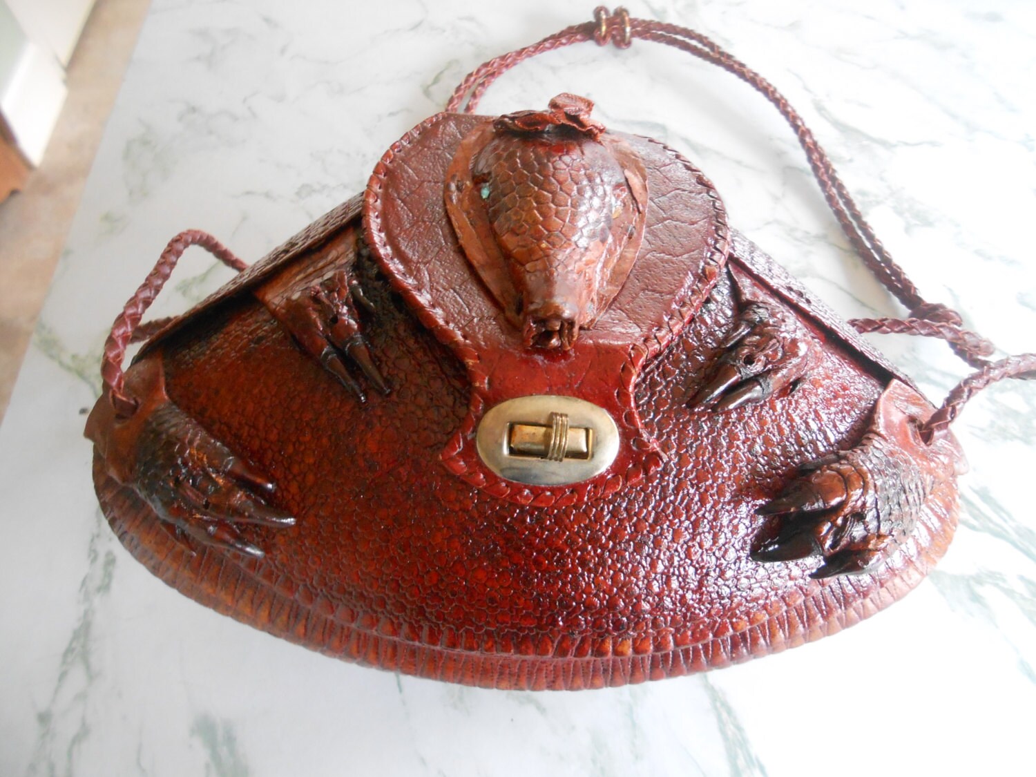 Astounding 100 leather Armadillo Purse/Handbag. by QuaylesNest