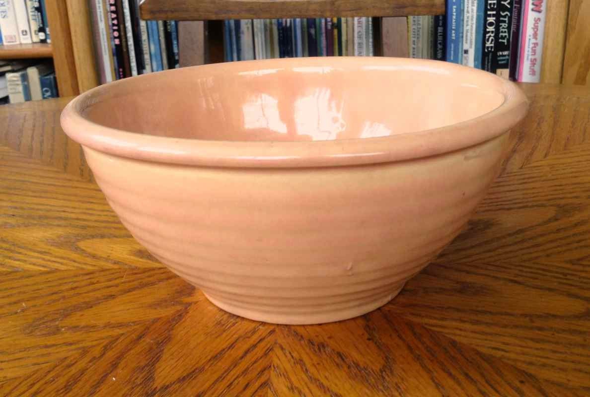Vintage Ceramic Mixing Bowl Made in USA MidCentury Haute Juice