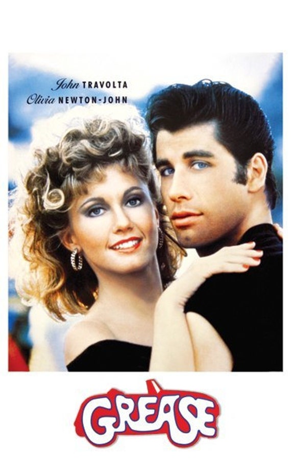 Grease John Travolta Olivia Newton John 11 x 17 Poster