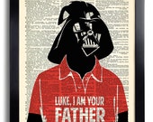 Star Wars Darth Vader I am your Father Quote Star Wars art print Dictionary book page print funny Darth Vader Poster t-shirt Wall Art 508 Star Wars Darth Vader I am your Father Quote Star Wars art print Dictionary book page print funny Darth Vader Poster t-shirt Wall Art 508