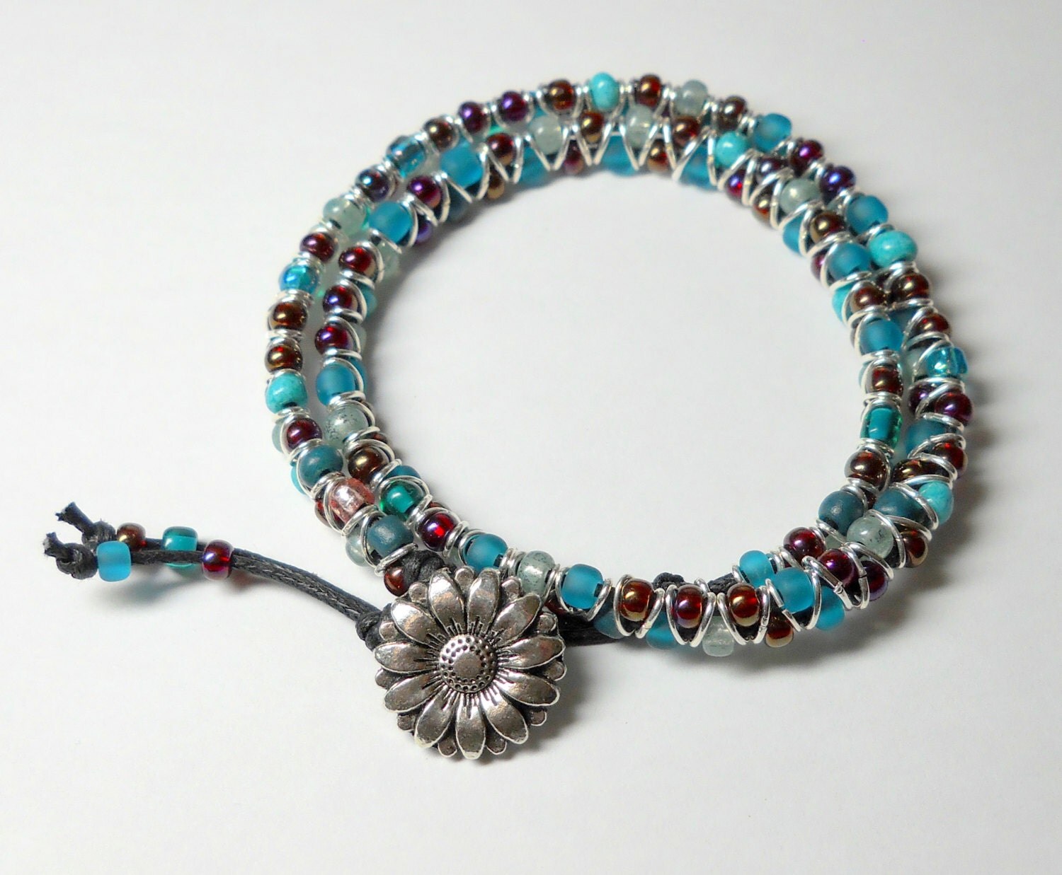 Goddess Bracelet Beaded Multi color Handmade by BethExpressions