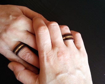 Kuma leather ring. Customize your wedding ring