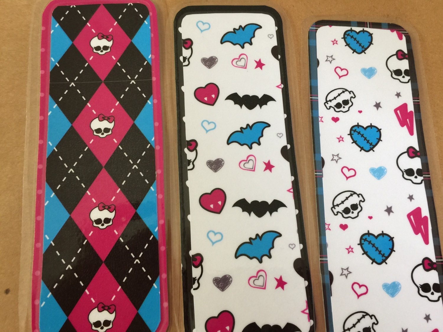 Monster High Bookmarks by FreRoseCreations on Etsy
