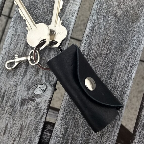 slim leather key holder