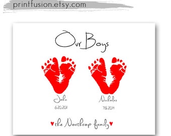 baby footprint art fathers day gifts grandpa mothers day gift grandma personalized gifts mom baby keepsake gift inkless grandparent gift