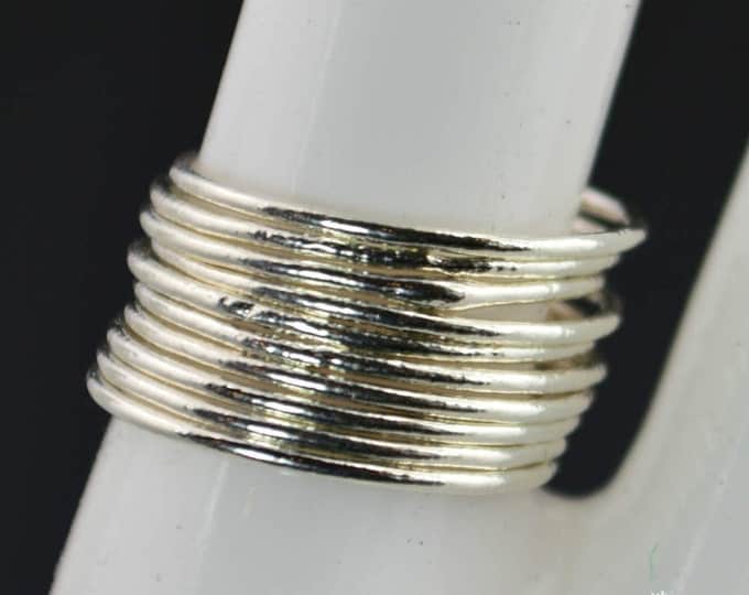 Thin Round Pure Silver Stackable Ring(s), Stacking Rings, Dainty Silver Ring, Silver Boho Ring, Rustic Silver Rings, Thin Silver Rings