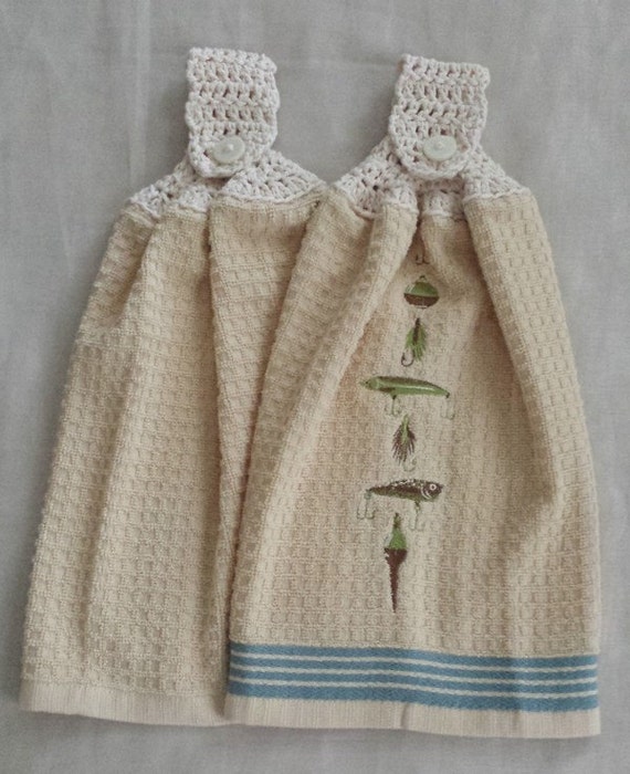 Crochet Kitchen/Bath Towel SetFishing Lure Kitchen/Bath