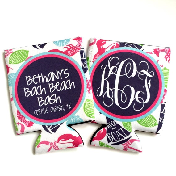 Bachelorette Lilly Koozies. Lilly Koozies. Lilly by BrantPointPrep