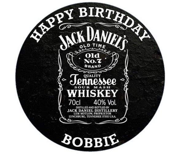 Items similar to 7,5 pouces rond personnalisé JACK DANIELS