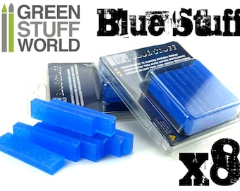 Blue Stuff - 8 bars - Make instant moulds with water - REUSABLE Material !!!