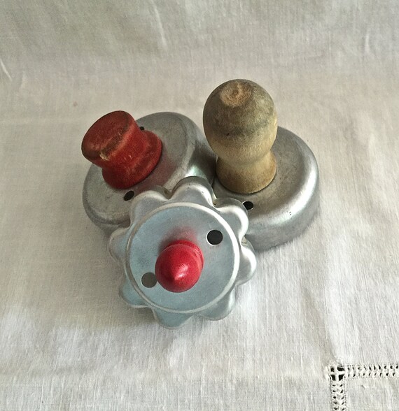 Vintage Cookie Cutters Donut Cutter Wood by VintagePrairieHome