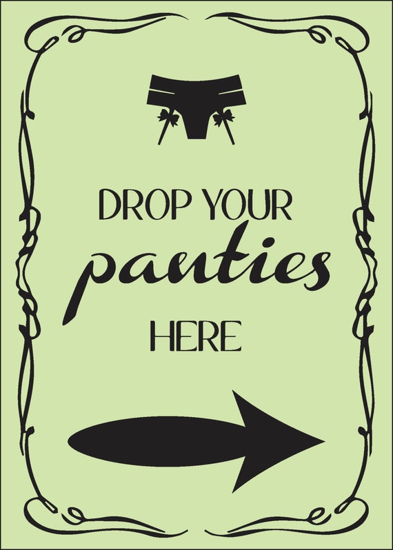 Drop Your Panties Here Postcard