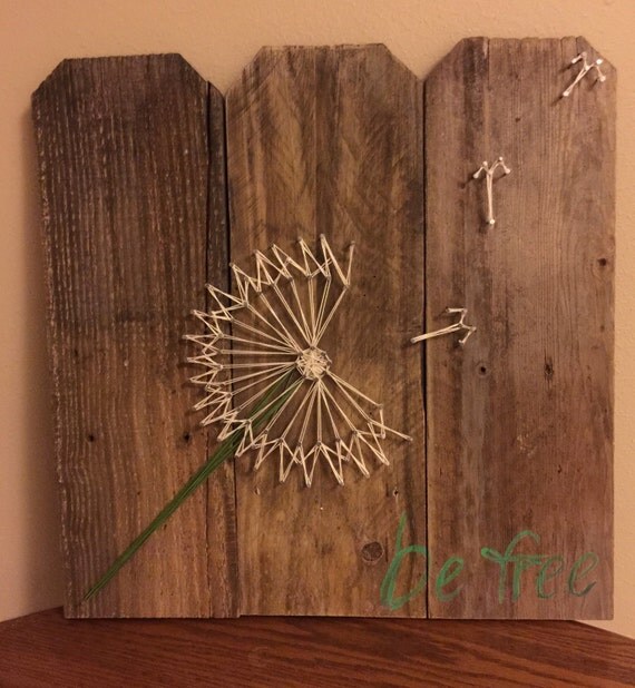 Items similar to Dandelion String Art on Etsy