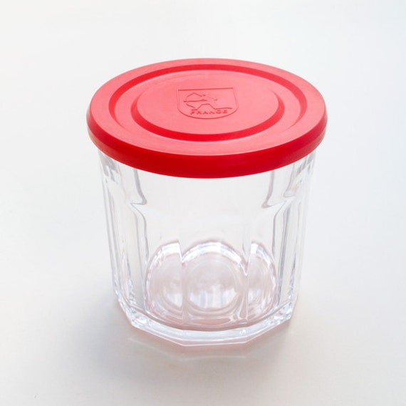 French Glass Jar With Lid Made in France Glass jar storage
