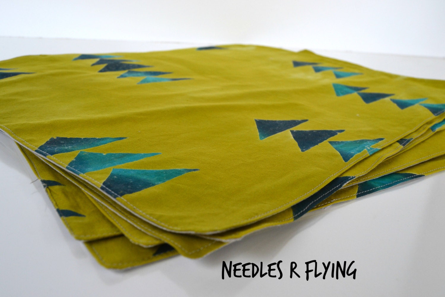 Cloth Placemat Set featuring Triangles 6 Available