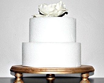 Gold Cake Stand, 16" Wedding, Bridal, Birthday, Cupcake Display 24k Gold!!