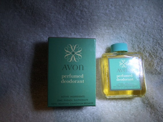 Vintage Avon Perfumed Deodorant Liquid New In Box Rare